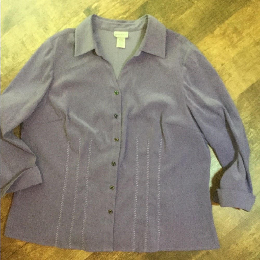 EUC Lavender suede feel fabric 18W